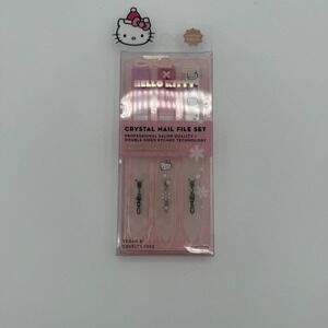 Hello Kitty Creme‎ Nail File Set Crystal Professional Salon Quality New